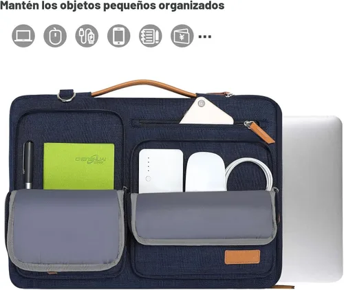 Miniatura 4 de MOSISO Bolsa de hombro protectora 360 para laptop, bolsas para computadora de 15-15.6 pulgadas compatibles con MacBook Pro de 16 pulgadas, HP, Dell