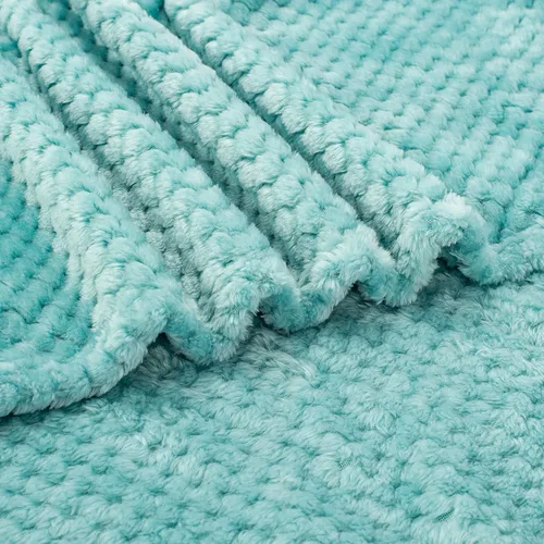 Miniatura 4 de Manta Difusa o Manta Esponjosa para Bebé, Suave, Cálida y Acogedora de Vellón de Coral para Niños Pequeños, Bebés o Recién Nacidos para Cuna, Blue