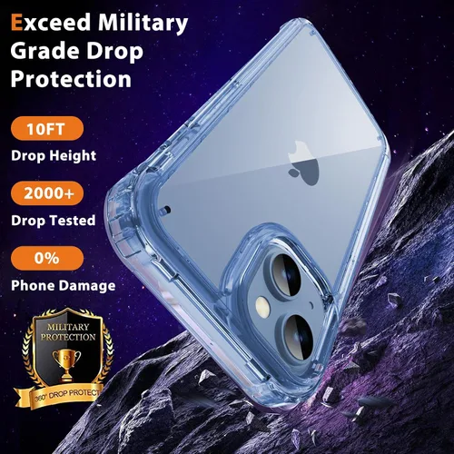 Miniatura 4 de Lifedance - Funda diseñada para iPhone 14/13, funda protectora resistente de cuerpo completo con protector de pantalla integrado, protección contra