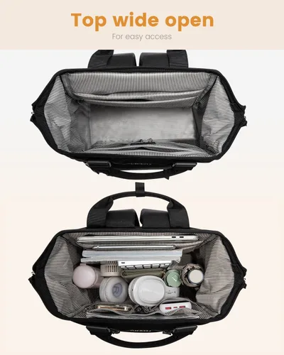 Miniatura 4 de LOVEVOOK - Mochila para laptop, para viaje de trabajo, bolso de enfermera, profesor, médico, viajero, para computadora de negocios, mochila