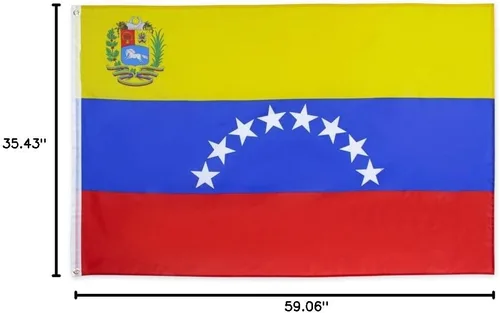 Miniatura 7 de Bandera de países del mundo de 3 x 5 pies 8 estrellas