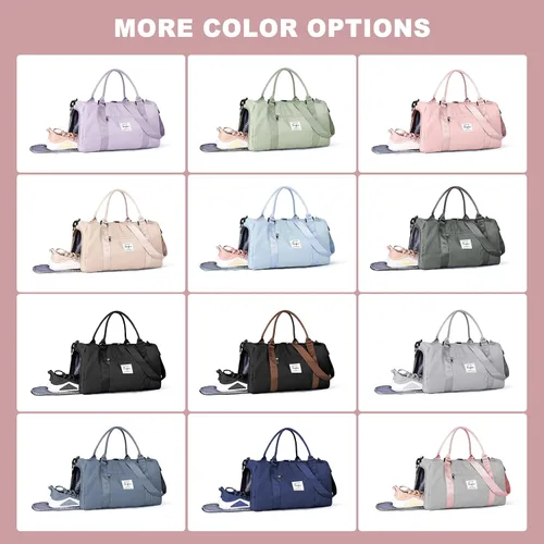 Miniatura 7 de Bolsas de lona deportivas para mujer, A-gret con mango rosa