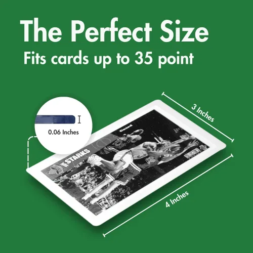 Miniatura 3 de Cargadores superiores para tarjetas, protectores de tarjetas de 3 x 4 pulgadas para comercio colectivo, portatarjetas protectoras deportivas