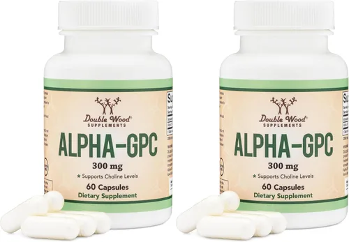 Miniatura 7 de Alpha GPC - Suplemento cerebral de colina para acetilcolina (60 unidades, porciones de 600 mg) Fórmula avanzada de memoria, enfoque y apoyo