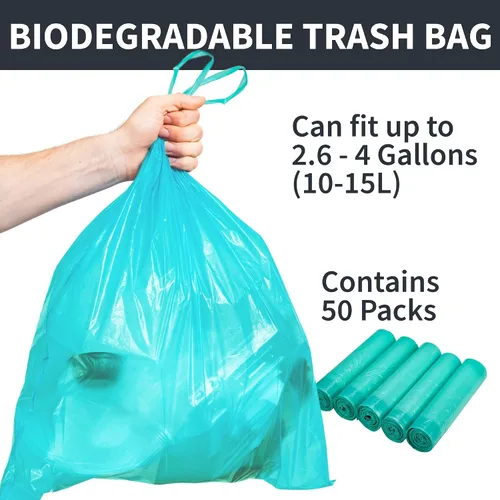 Miniatura 2 de Bolsas de basura biodegradables Code R L 2-4.7 galones (10-18L) Bolsas de basura compatibles con Simplehuman Código L R resistente, paquete de 50