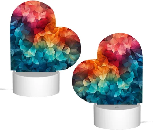 Miniatura 8 de 3D Night Light LED Light Lamp Base Personalized Gifts Acrylic Night Light Color Fusion Night Light Acrylic Plaque USB 3 Colors Change Smart Touch