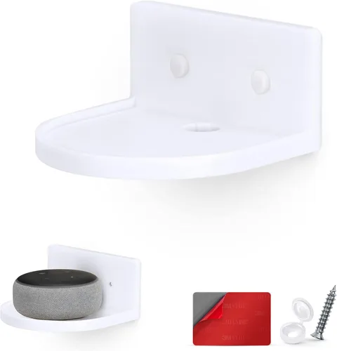 Miniatura 10 de BRAINWAVZ Soporte flotante redondo de 5 pulgadas para cámaras de seguridad, monitores de bebé, altavoces, plantas, juguetes y más, soporte universal