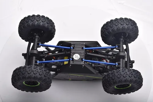 Miniatura 2 de Aluminio 7075-T6 Frente y Trasero Inferior Chasis Enlaces Piezas para Axial 1/24 AX24 XC-1 4WS Crawler Cepillado RTR AXI00003 Actualizaciones - Plata