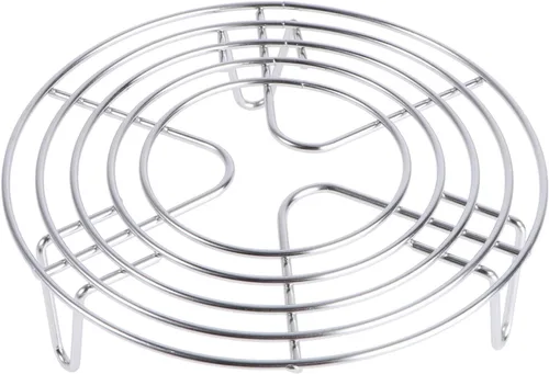 Miniatura 12 de Estante de vapor de acero inoxidable de 6.10 x 6.10 x 1.77 pulgadas, resistente al calor, bandeja de vapor de cocina, estante para uso doméstico