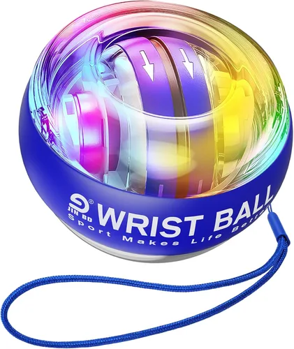 Miniatura 12 de JIN BD Pelota de entrenamiento de muñeca, fortalecedor de muñeca giroscópico giroscópico para antebrazo, bola giroscópica para fortalecer brazos