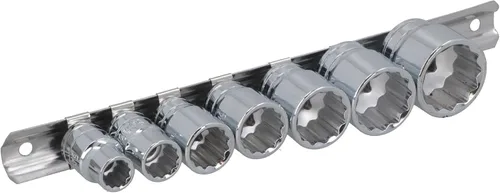 Miniatura 5 de Whitworth/BSF/BSW 3/8" zócalos poco profundos 7pc set 1/8"-1/2" bi hexagonal LSR29