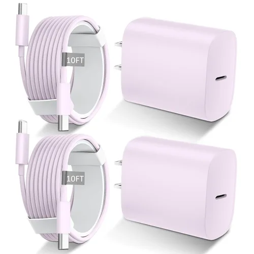 Miniatura 26 de Cargador de carga rápida para iPhone 17 16 y 15, cargador USB C tipo C de 10 pies de largo, cable de carga rápida para iPhone 17/Pro/Pro Max/17