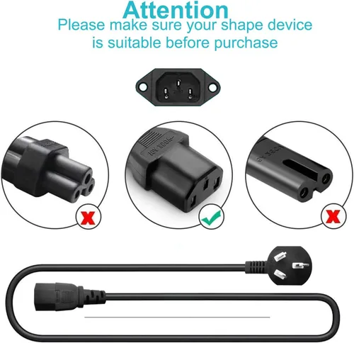Miniatura 3 de Cable de alimentación de CA universal de 13.2 pies con 3 puntas de repuesto para cinta de correr plegable 2 en 1 Goplus, cintas de correr