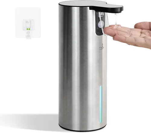Miniatura 13 de LAOPAO Dispensador automático de jabón espumoso: dispensador de jabón recargable sin contacto dispensador de jabón de espuma de acero inoxidable