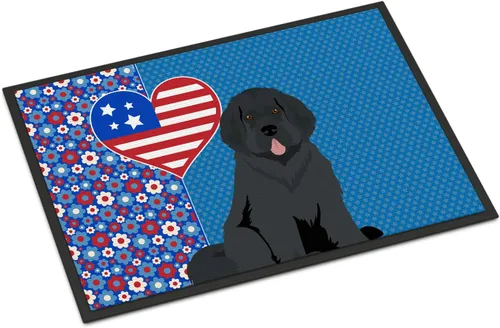 Miniatura 120 de Caroline's Treasures WDK5119JMAT Airedale Terrier USA - Tapete para interiores o exteriores, 24 x 36 pulgadas, tapete para puerta delantera