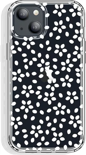Miniatura 7 de GYZYA Funda transparente para iPhone 14 y iPhone 13 de 6.1 pulgadas con diseño de patrón, funda protectora delgada de TPU + parachoques a prueba