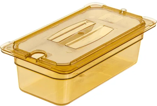 Miniatura 8 de Carlisle FoodService Products Sartén de alimentos de alta temperatura, contenedor de almacenamiento de alimentos de tamaño 1/3 para servir alimentos
