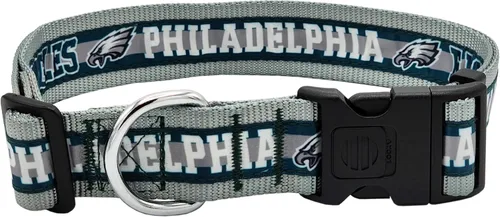 Collar NFL PET Philadelphia Eagles para Perros, Collar de Equipo de Fútbol de Tamaño Extra Grande para Perros y Gatos. Un Collar para Gatos y Perros