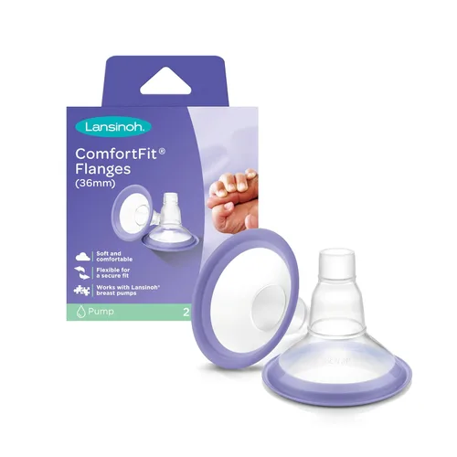 Lansinoh ComfortFit Bridas para extractor de leche, tamaño 1.417 in, 2 unidades