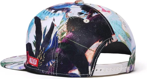 Miniatura 7 de NUZADA Gorra de béisbol para hombre, gorra de béisbol con visera plana, tamaño ajustable, ala de corcho
