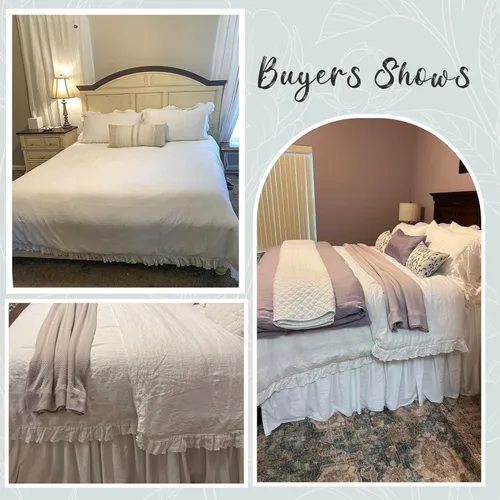 Miniatura 7 de Simple&Opulence - Juego de funda de duvet de 2 piezas, 100% lino lavado con volantes, 1 funda de duvet + 1 funda de almohada (Twin, blanco)