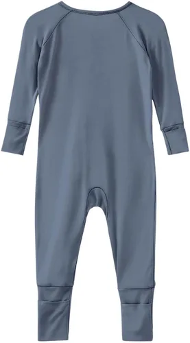 Miniatura 32 de Pijama de viscosa de bambú sin pies para niños y niñas, pijamas con cremallera para dormir y jugar, mameluco - 0-24 meses