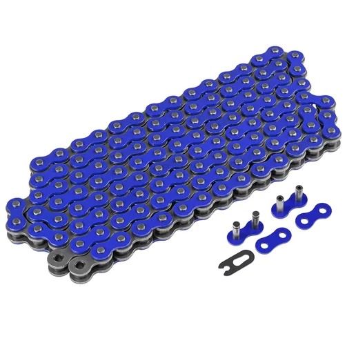 Miniatura 6 de Caltric Cadena de transmisión azul compatible con Kawasaki Mojave 250 Ksf250A 1987-2003