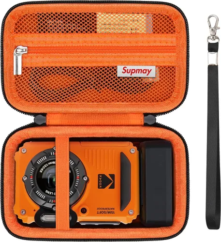 Miniatura 12 de Funda de transporte compatible con KODAK PIXPRO WPZ2, resistente al agua, a prueba de golpes, a prueba de polvo, WiFi, funda de viaje con bolsillo