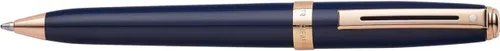Miniatura 32 de Sheaffer Prelude - Bolígrafo de laca de ónix negro con tapa de paladio perseguido y ribete chapado en oro de 22 quilates