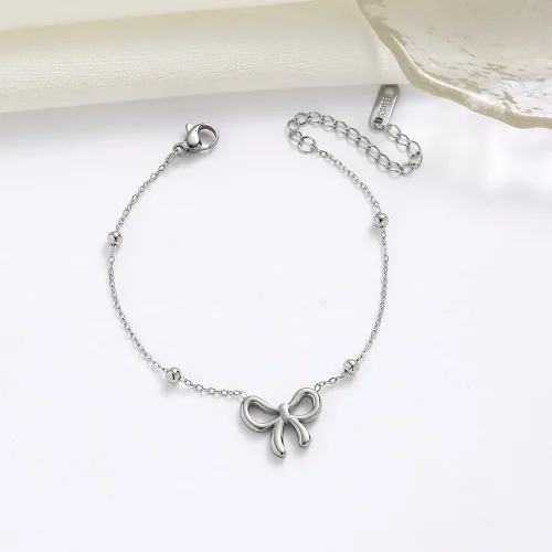 Miniatura 2 de Pulseras de lazo de oro para mujer, pulsera de cadena de oro, pulseras de lazo delicado, pulseras de oro para mujer, regalos de joyería