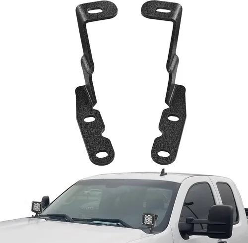 Miniatura 19 de Nilight Soporte de luz de zanja, bisagras de capó, kit de soporte de montaje para luz LED auxiliar todoterreno para luz de trabajo en Toyota 4Runner