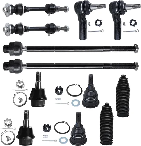 Miniatura 174 de Detroit Axle – Kit de suspensión delantera para Hyundai 2013-2018 Santa Fe 2 enlaces de barra de estabilizador 4 varillas de amarre interiores