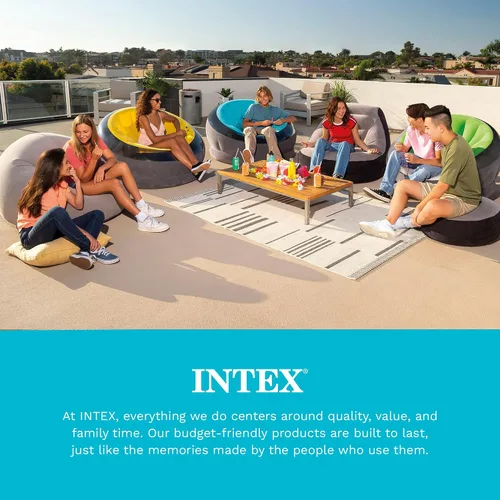 Miniatura 7 de Intex Bolsa silla inflable, 42" x 41" x 27," Beige