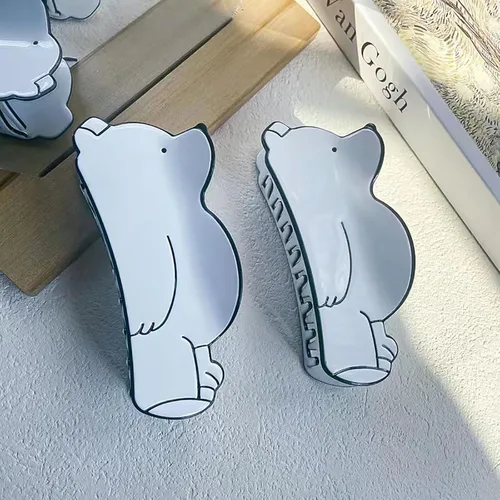 Miniatura 5 de Pinzas de garra de oso, pinzas de pelo de oso, pinzas de pelo en forma de oso, pinzas de mandíbula de pelo con forma de animal, pinzas de pelo
