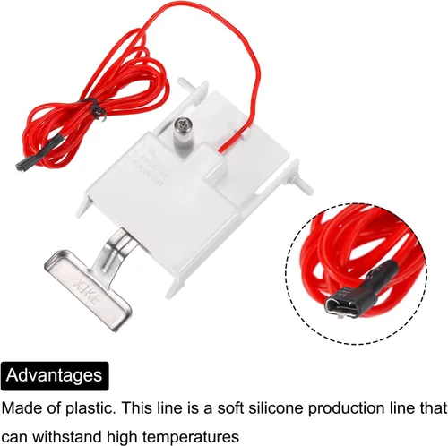 Miniatura 4 de MECCANIXITY Sonda de control de espesor de hielo de boca plana Sensor de espesor de hielo 59.1 in línea para máquina de hielo 2PCS