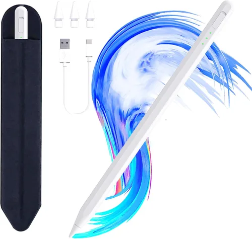 Pluma táctil para iPad 11 y 10.ª generación, carga 14 minutos más rápida, con soporte para lápices, rechazo de palma, sensibilidad a la inclinación,