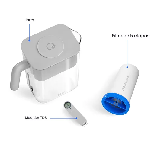 Miniatura 10 de Culligan con tecnología ZeroWater - Jarra de filtro de agua de 12 tazas – Incluye filtro de agua avanzado de 5 etapas, certificado IAPMO