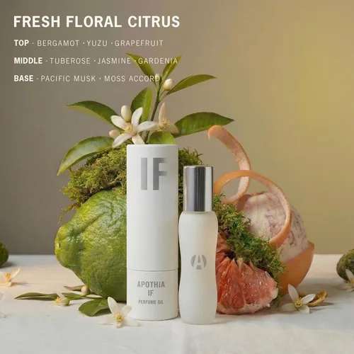Miniatura 2 de APOTHIA Aceite de perfume Roll-On IF Bergamota, gardenia, tuberosa, jazmín blanco y almizcle Aceite de perfume sin alcohol de larga duración