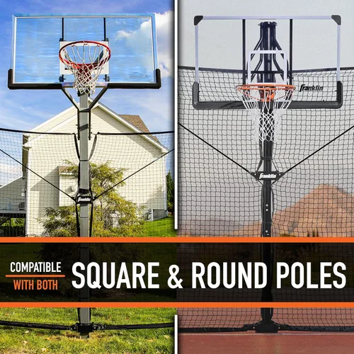 Miniatura 7 de Franklin Sports Baloncesto Pass Back Rebounder Negro