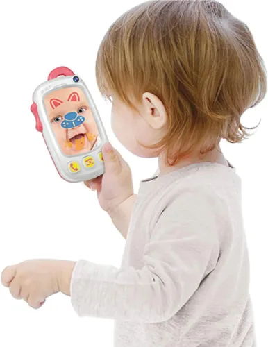 Miniatura 3 de Teléfono de juguete para selfie para bebé con botones de fácil presión y espejo iluminado - Teléfono para bebé de más de 9 meses - Juguetes