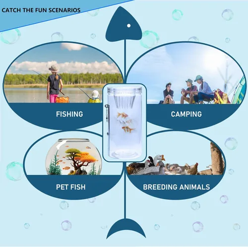 Miniatura 4 de Portable and Plastic Aquarium Minnow&Small Fish Trap for Aquarium Children Fishing Outdoors,Durable Container Bait Trap Suitable for