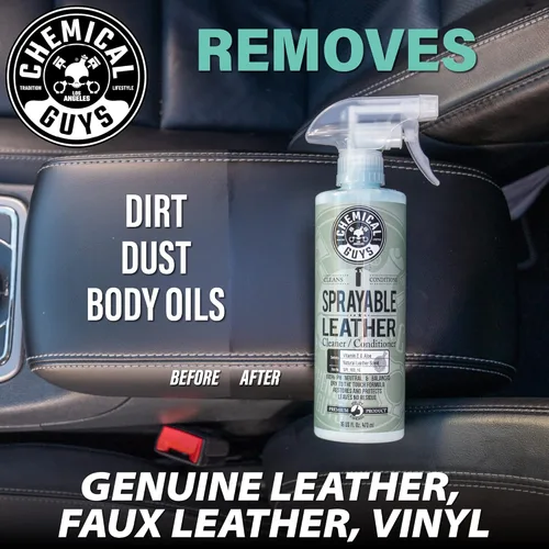 Miniatura 4 de Chemical Guys SPI_103_1602 Limpiador y acondicionador de cuero pulverizable en uno para interiores de automóviles, ropa y más