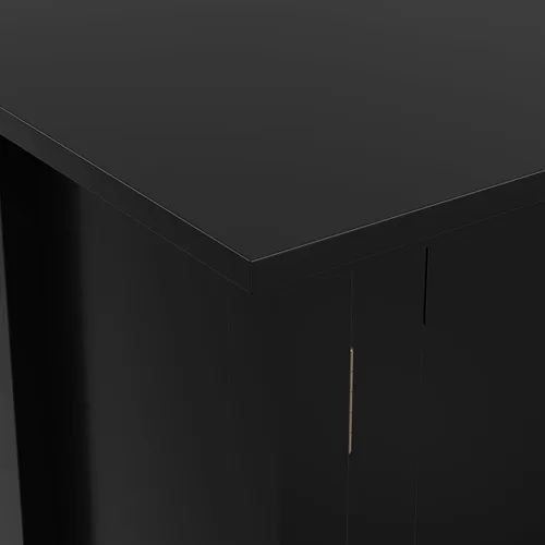 Miniatura 6 de SIMPLIHOME Redmond - Soporte para TV, consola multimedia de madera maciza de 72 pulgadas de ancho en negro, centro de entretenimiento de transición