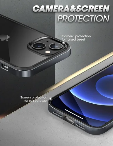 Miniatura 4 de SUPCASE Unicorn Beetle Edge Series - Funda para iPhone 13 (versión 2021) de 6.1 pulgadas, funda transparente de marco delgado con parachoques