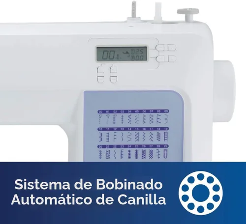 Miniatura 5 de Brother CS5055 Máquina de coser computarizada, 60 puntadas integradas, pantalla LCD, 7 pies incluidos, color blanco