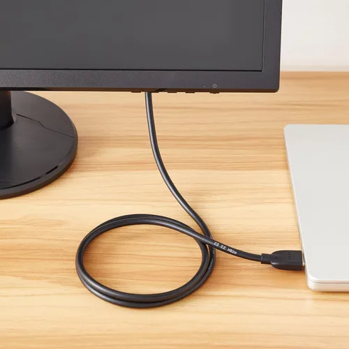 Miniatura 8 de Amazon Basics - Cable adaptador HDMI a DVI (macho), bidireccional 1080P, 1.8 m/6 pies, chapado en oro, fácil de instalar, paquete individual