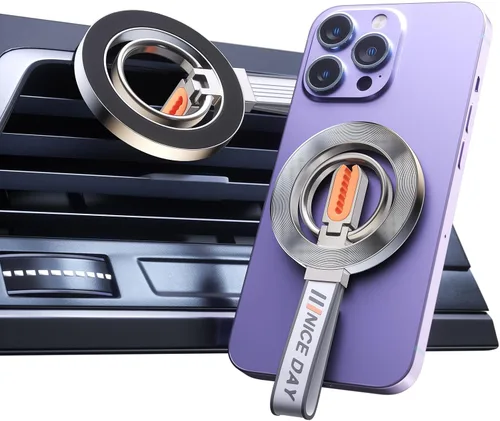 Miniatura 12 de Soporte de teléfono para automóvil, diseño de salida de aire, adecuado para todos los modelos de vehículos, soporte de teléfono con ventosa