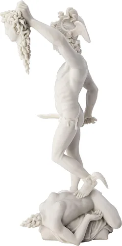 Miniatura 5 de Design Toscano Perseo WU72918 - Estatua de dioses griegos de Medusa, 12 pulgadas, color blanco