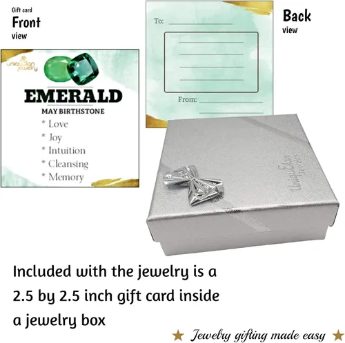 Miniatura 110 de Natural raw gemstone stud earrings with white gold over 925 sterling silver, 6 to 7mm rough genuine quality birthstone gift for her, Uniquelan
