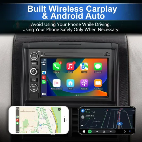 Miniatura 4 de Radio de coche Android 13 compatible con Ford F150 F250 F350 Fusion Edge Explorer Taurus Freestar, audio estéreo para automóvil con CarPlay
